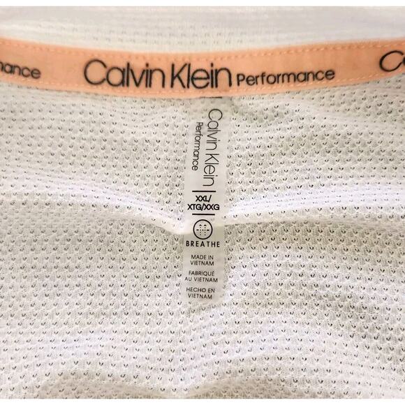 Calvin Klein Performance Logo Rib Trim Tank Bright White Large XXL - Picture 11 of 11